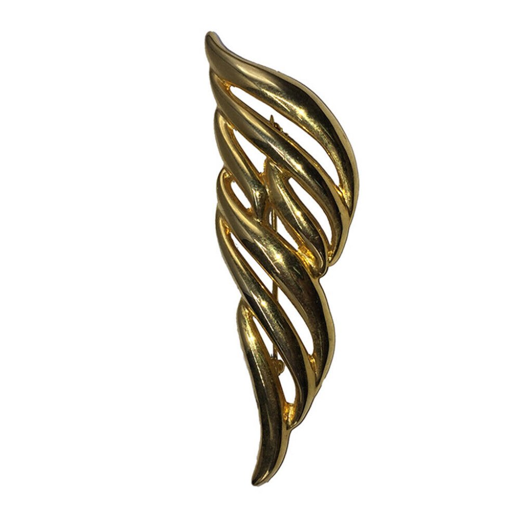 Givenchy Cut Out Flame Torch Brooch 165$